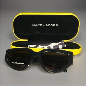 Marc Jacobs Black Sunglasses with Yellow Case